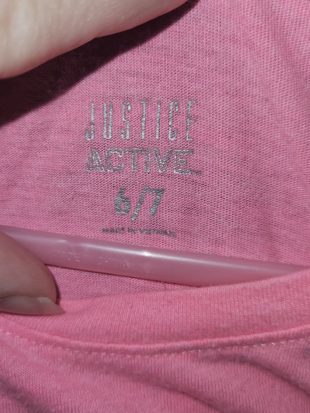 Justice Girls Long Sleeve Sequins Graphic Tee Pink Size 6/7